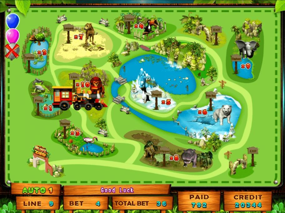 VGAME Slot Game Happy Zoo 2